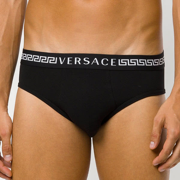 กางเกงใน Versace Greco Key Stretch Cotton Low Rise Briefs