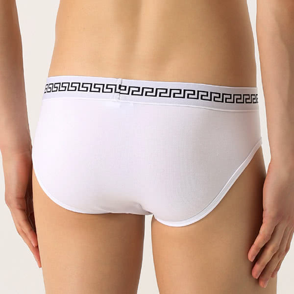 กางเกงใน Versace Greco Key Stretch Cotton Low Rise Briefs