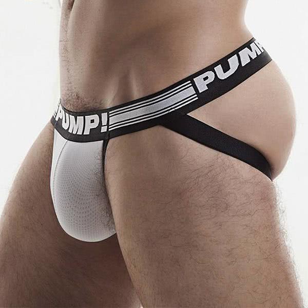 จ็อกสแตรป PUMP! White Free-Fit Jockstrap