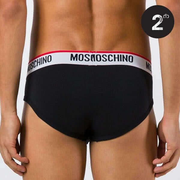 กางเกงใน MOSCHINO Basic Stretch Cotton Hip Briefs 2 Packs