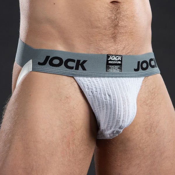 จ็อกสแตรป JOCK 2" White Classic Cotton Jockstrap