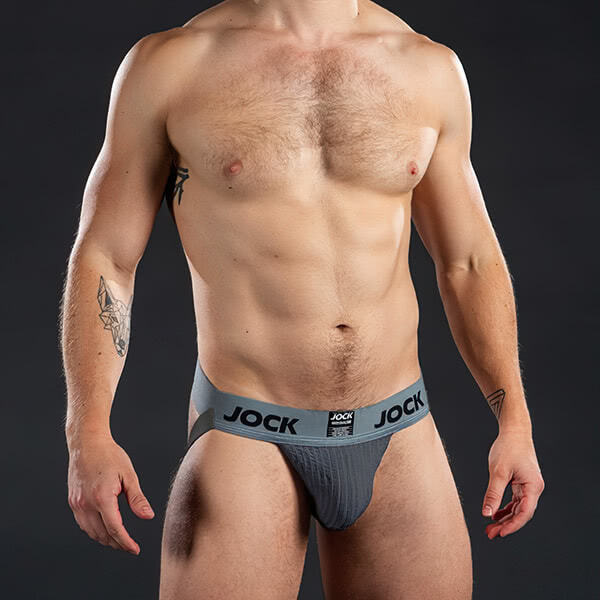 จ็อกสแตรป JOCK 2" Grey Classic Cotton Jockstrap