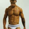 กางเกงใน J.J. Malibu White Vintage Micro Strap Briefs