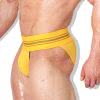 กางเกงใน J.J. Malibu Yellow Vintage Micro Strap Briefs