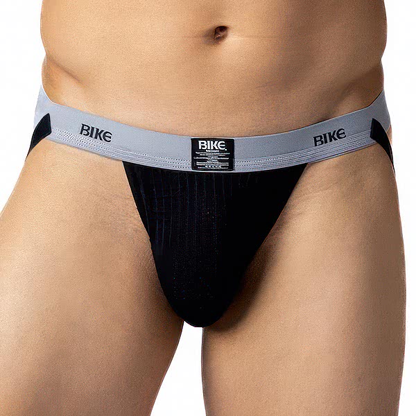 จ็อกสแตรป BIKE Athletic 1" Black Swimmer Jockstrap