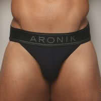 กางเกงใน ARONIK New Jockini Corvo Micro สีดำ