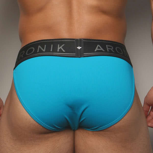 กางเกงใน ARONIK New Ribbed Jockini Chaouen Micro Bikini สีเทอร์คอยซ์