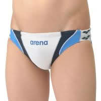กางเกงว่ายน้ำชาย ARENA 25SS Double Matt V Aqua Training Rimic สีขาว/กรมท่า
