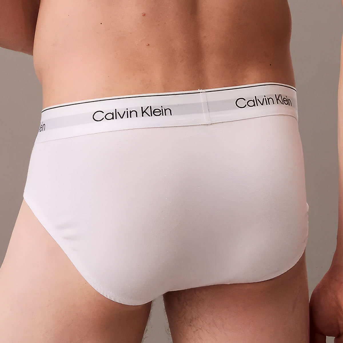 กางเกงใน Calvin Klein Modern Cotton Stretch Hip Briefs 3 Packs NB3962 สีขาว