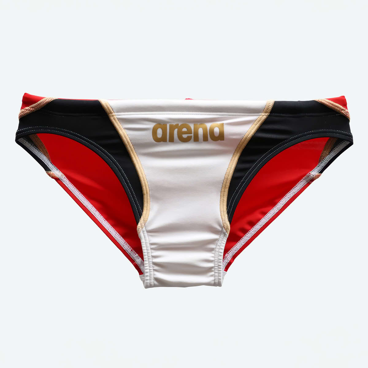 กางเกงว่ายน้ำ Arena 25SS Double Matt S Nux-D Aqua Traing Rimic Bikini (Special Edition) สีขาว/แดง