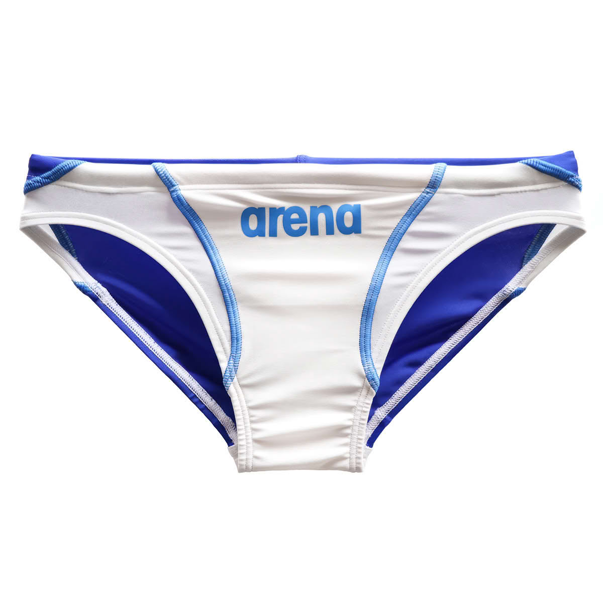 กางเกงว่ายน้ำ Arena 25SS Double Matt S Nux-D Aqua Traing Rimic Bikini (Special Edition) สีขาว/น้ำเงิน