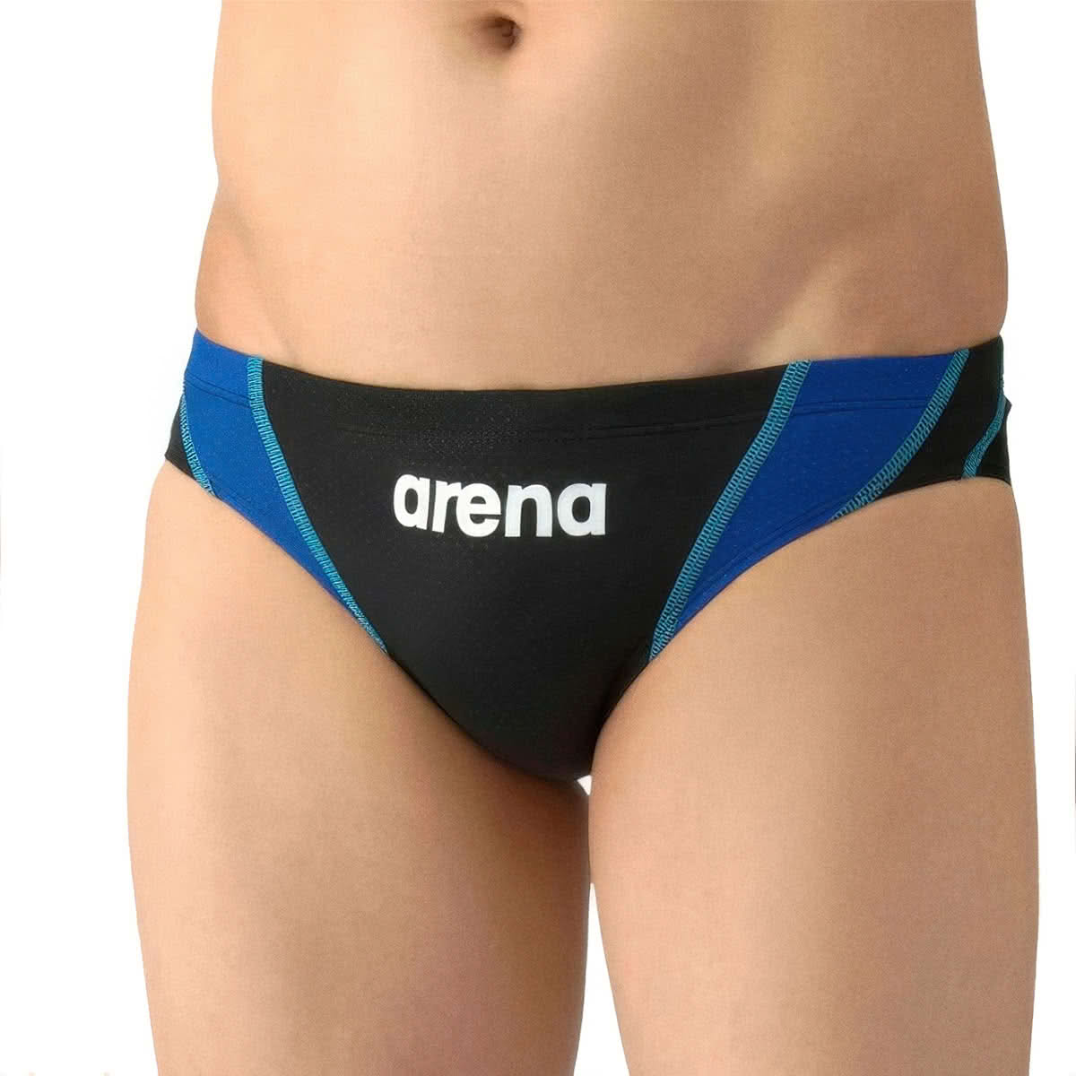 กางเกงว่ายน้ำชาย Arena 26SS AQUA ADVANCED Training Rimic สีดำ/น้ำเงิน